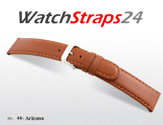Arizona - Sattelleder, Uhrenarmband, flach