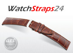 Windsor - Real Alligator Watchband, Art Manuel, Fullcut, Shiny